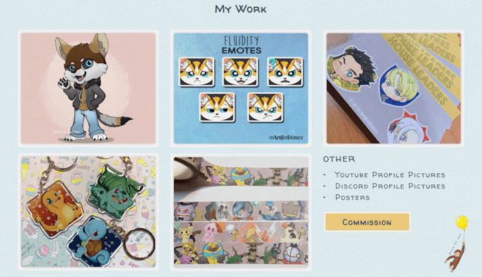 design snapshot of the previous work section