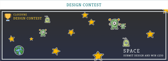 design snapshot of the contest section