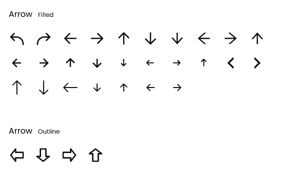 design snapshot of the iconography section